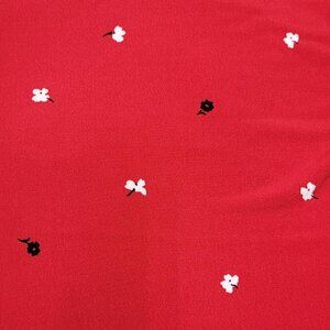 Liz Claiborne Red XL Top with Rose Print